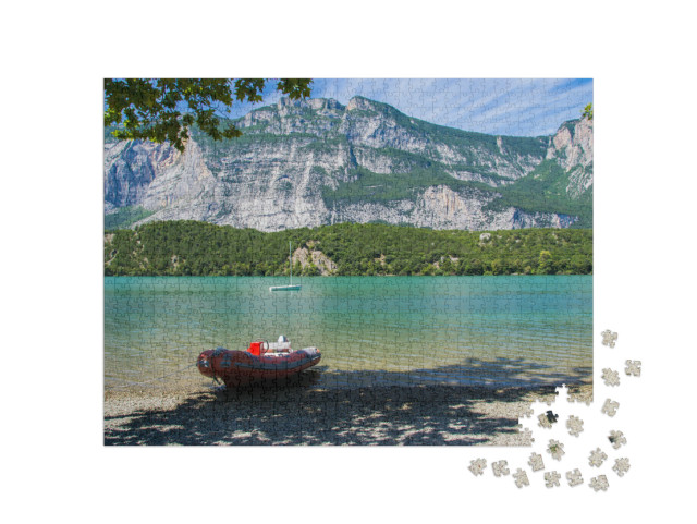 Puzzle 1000 pezzi „Lago di Cavedine, Trento, Italia“