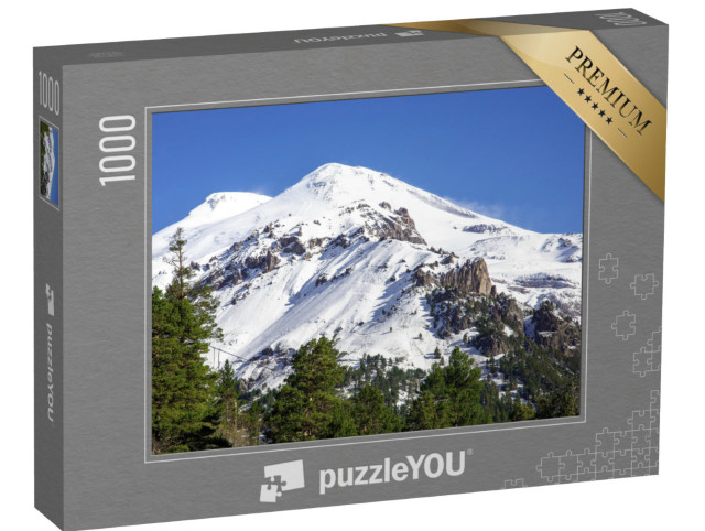 Puzzle 1000 pezzi „Punto più alto d'Europa, cima dell'Elbrus, vulcano Elbrus“