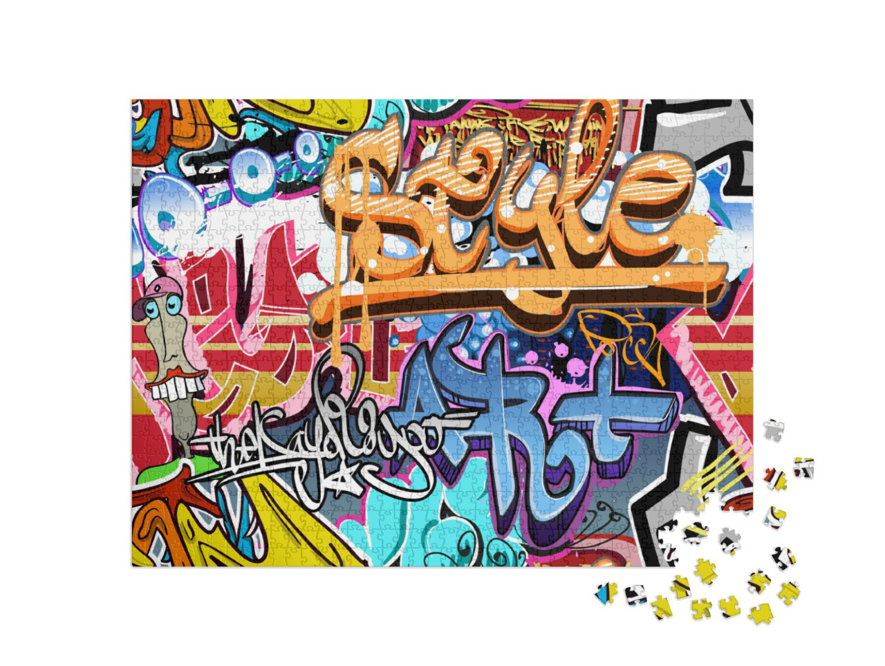 Puzzle 1000 pezzi „Muro di graffiti - Street Art“