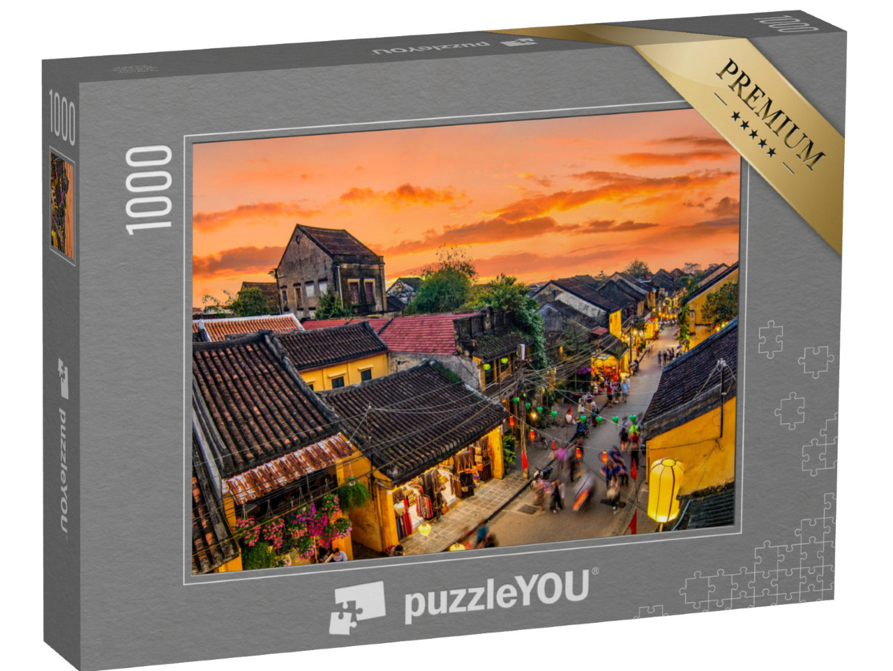 Puzzle 1000 pezzi „Vista su Hoi An, l'antica città del Vietnam“