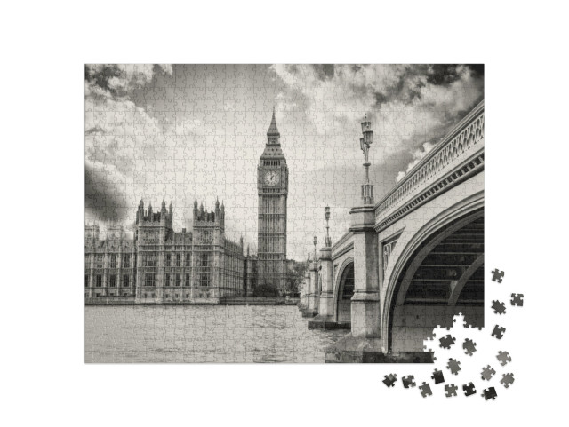 Puzzle 1000 pezzi „Big Ben e Palazzo di Westminster, Londra“