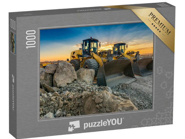 Puzzle 1000 pezzi „Due escavatori in un cantiere“