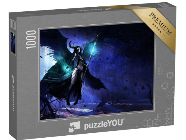 Puzzle 1000 pezzi „Angelo nero della morte“