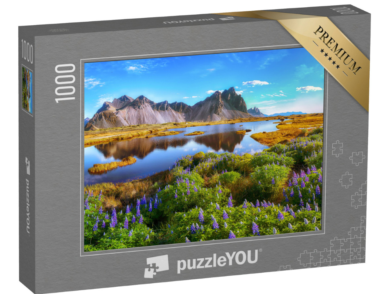 Puzzle 1000 pezzi „Pittoresco e selvaggio: Capo Stokksnes, Vestrahorn, Islanda“