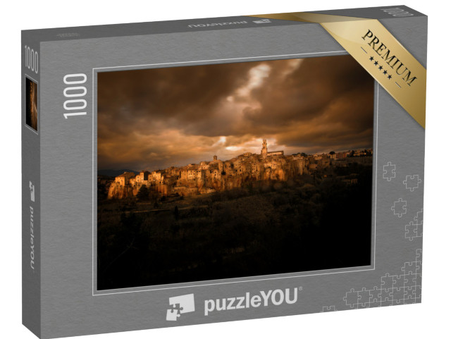 Puzzle 1000 pezzi „Pitigliano, Toscana, paesaggio“