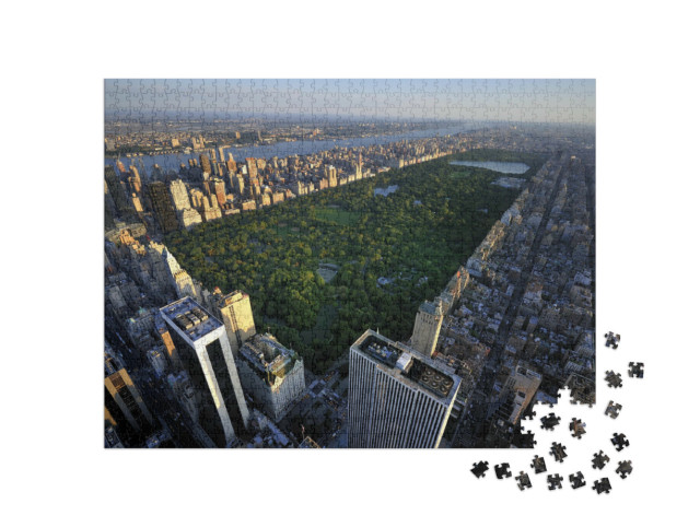 Puzzle 1000 pezzi „Central Park e Manhattan dall'alto, New York“