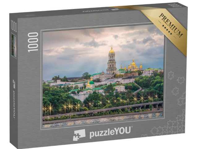 Puzzle 1000 pezzi „Pechersk Lavra: il monastero rupestre di Kiev, Ucraina“