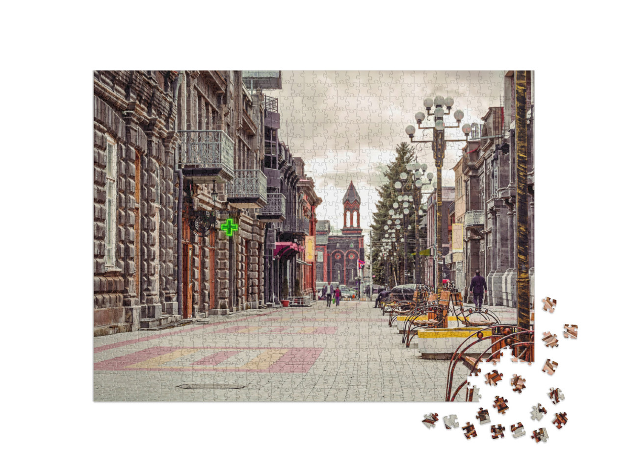 Puzzle 1000 pezzi „La città storica di Gyumri in Armenia“