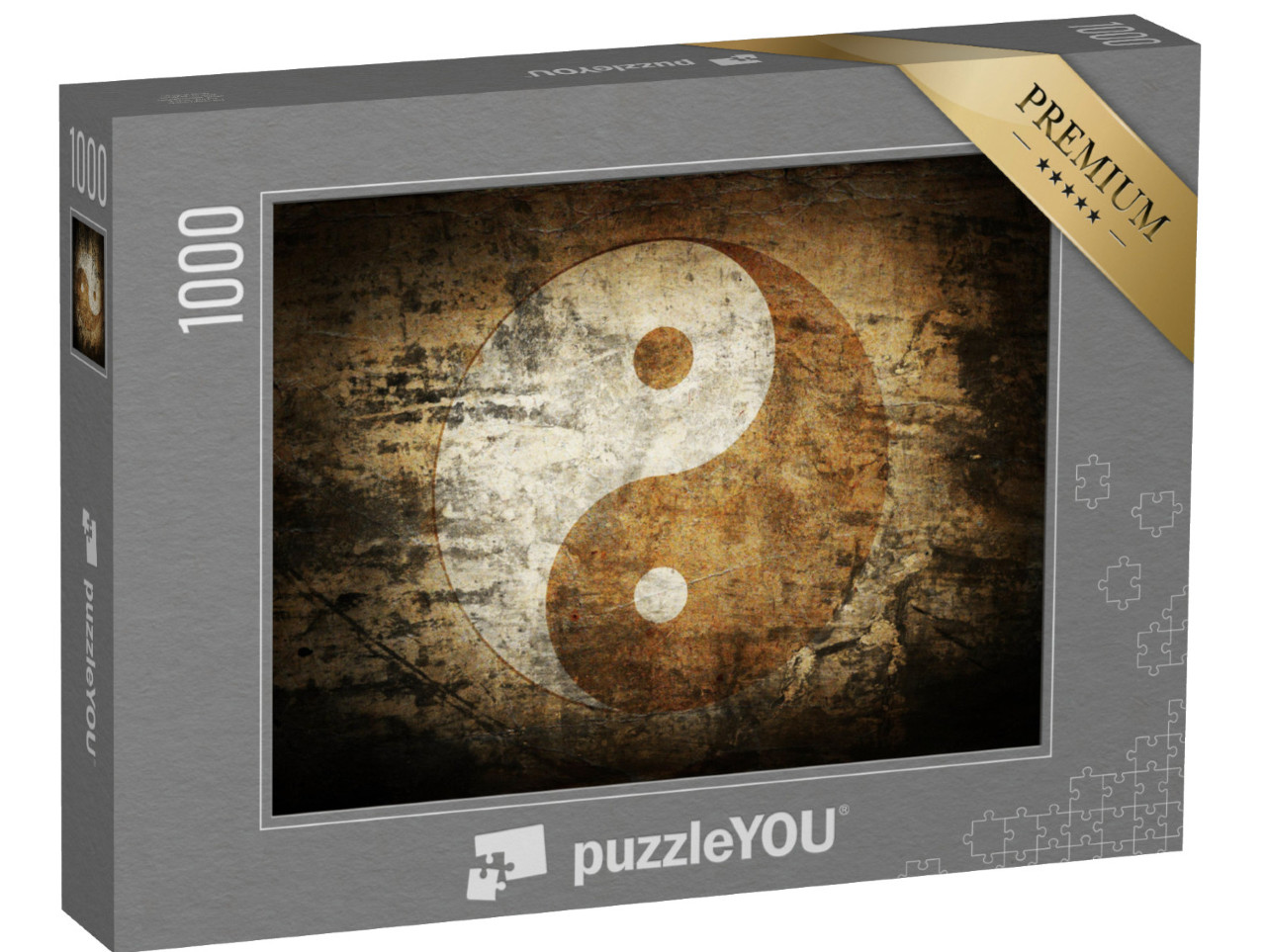 Puzzle 1000 pezzi „Simbolo grunge Yin Yang“