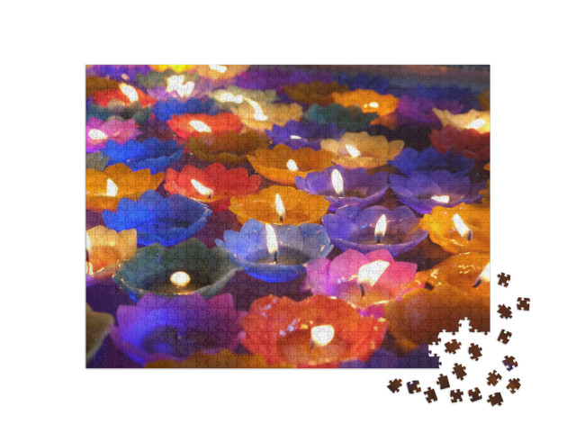 Puzzle 1000 pezzi „Candela colorata“