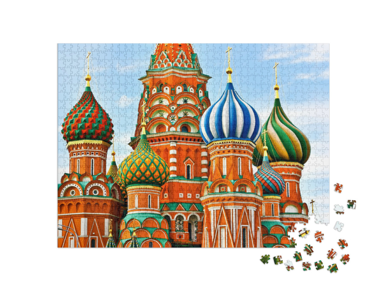 Puzzle 1000 pezzi „Cattedrale sulla Piazza Rossa a Mosca“