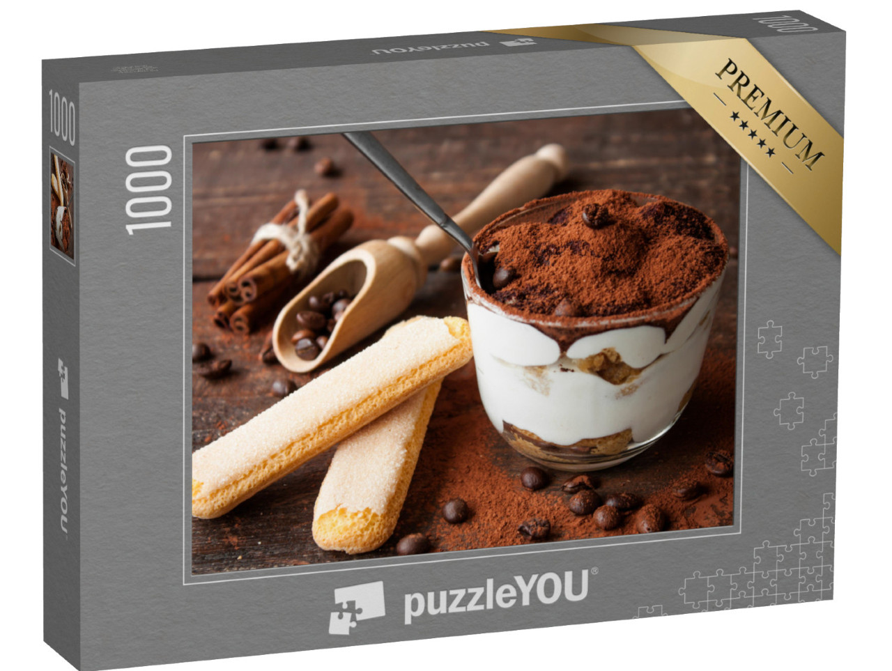 Puzzle 1000 pezzi „Tiramisù fresco fatto in casa“