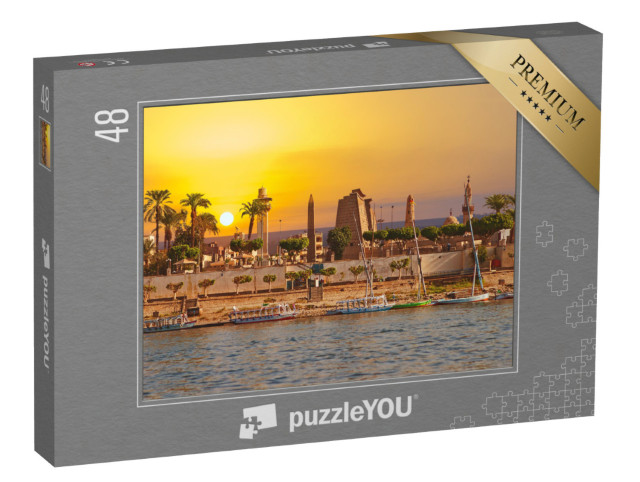 Puzzle 48 pezzi „Giornata di sole sul Nilo a Luxor, Egitto“