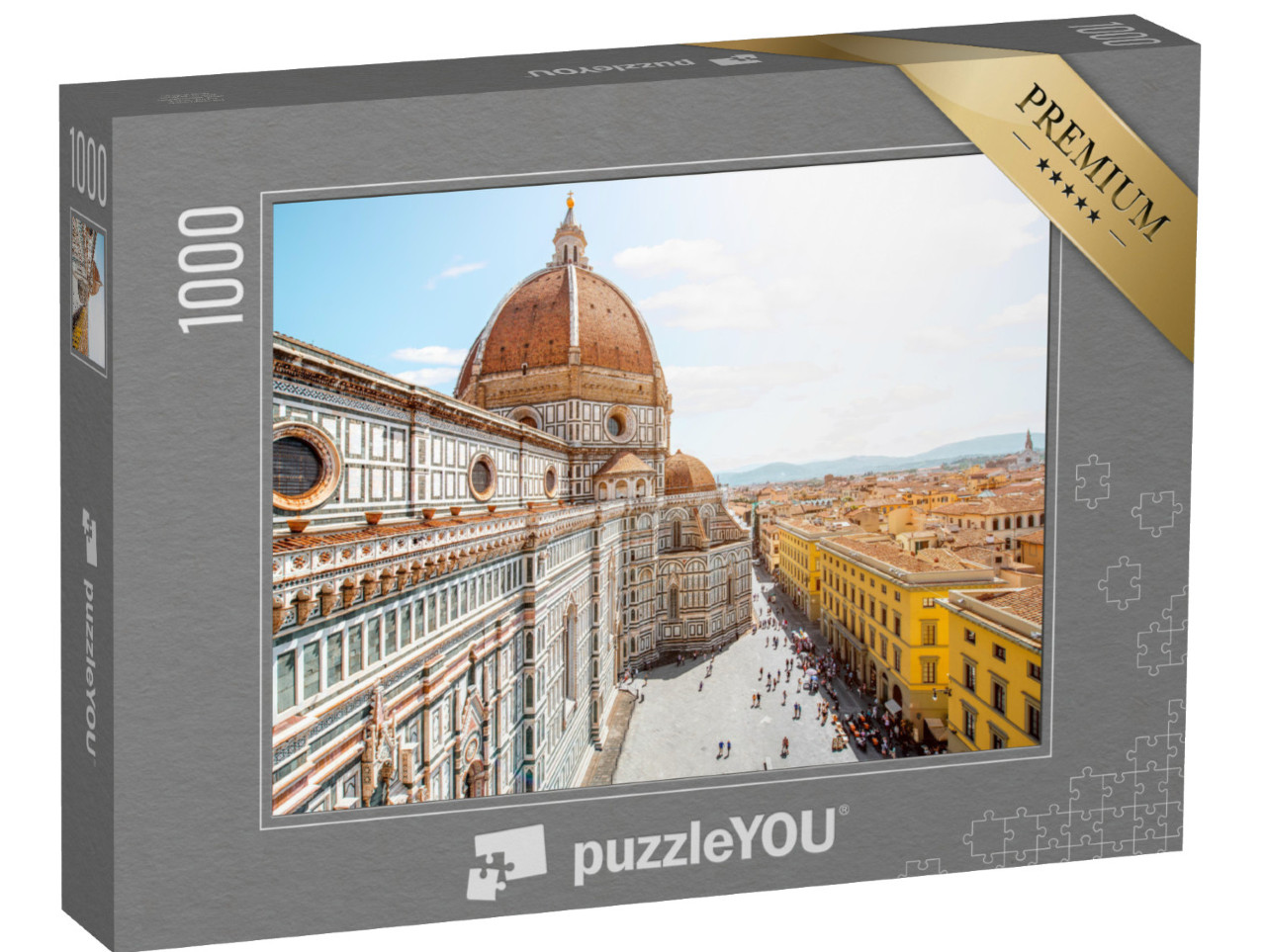 Puzzle 1000 pezzi „Chiesa di Santa Maria del Fiore e centro storico di Firenze“