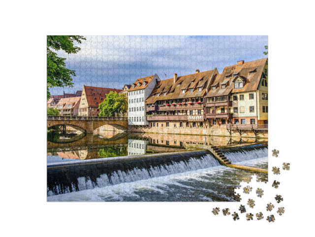 Puzzle 1000 pezzi „Il centro storico di Norimberga, Germania“