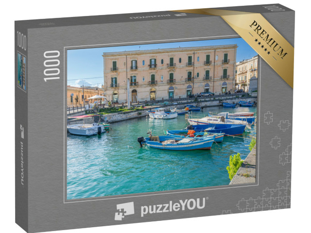 Puzzle 1000 pezzi „Porto di Ortigia a Siracusa, Sicilia“