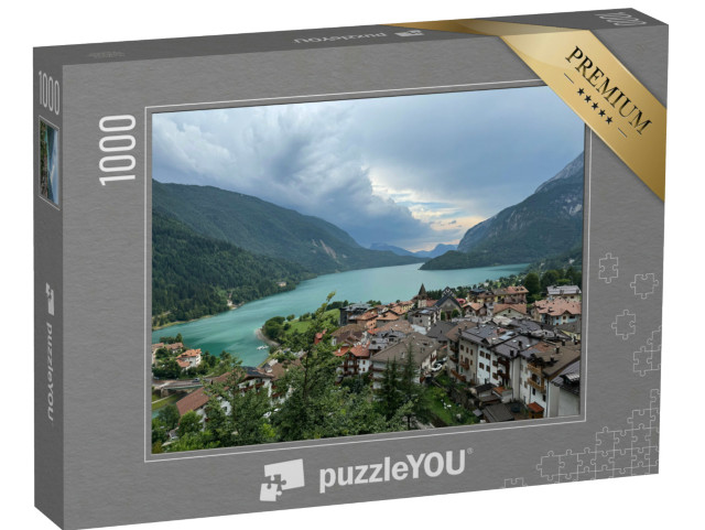 Puzzle 1000 pezzi „Lago di Molveno nelle Dolomiti“