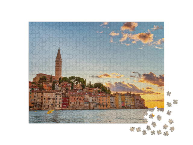 Puzzle 1000 pezzi „Centro storico di Rovigno, Croazia“