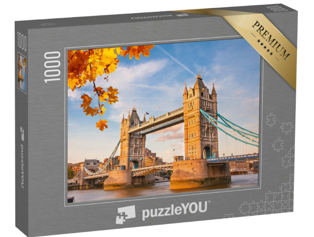 Puzzle 1000 pezzi „Il Tower Bridge con le foglie d'autunno, Londra“