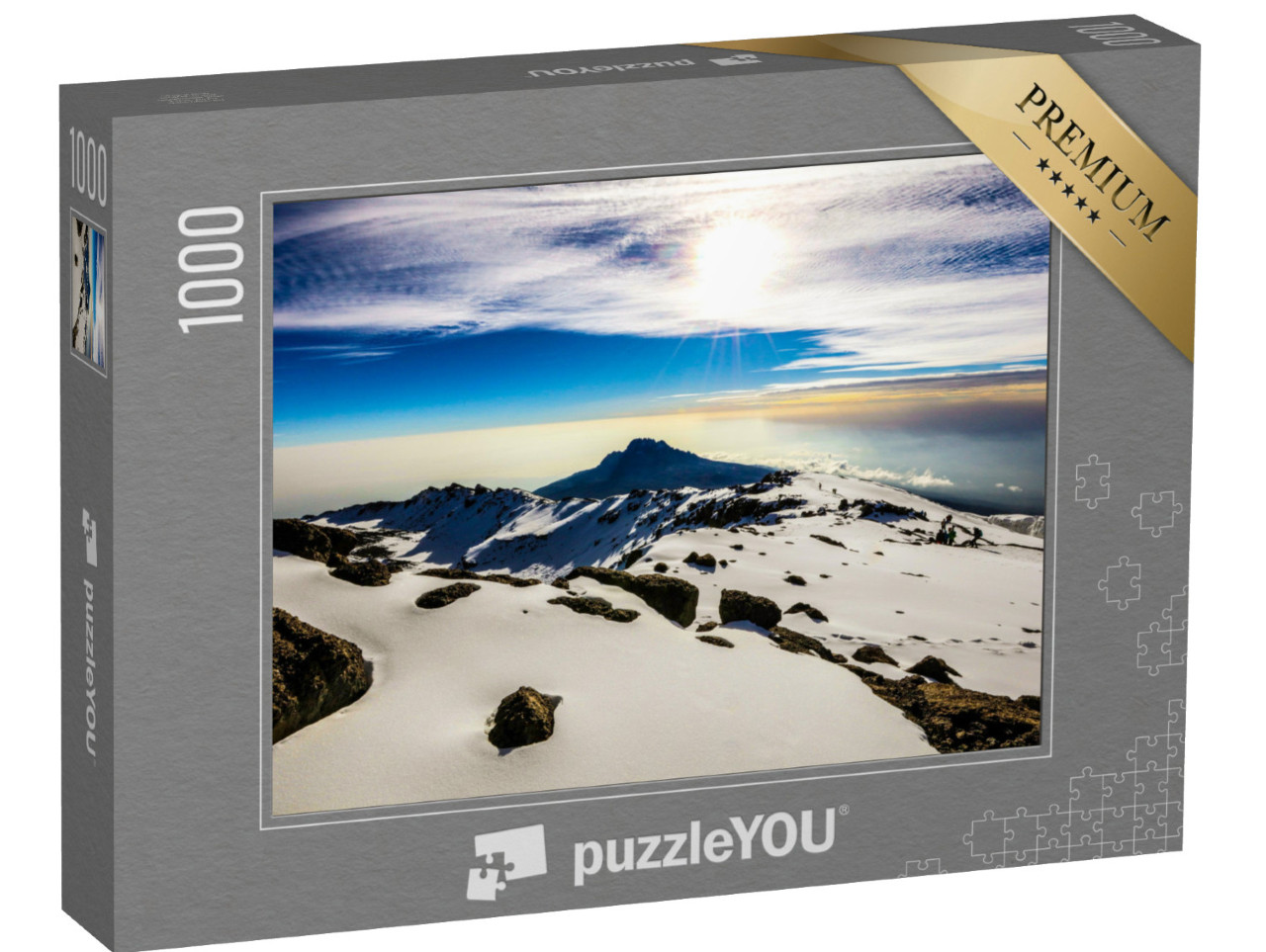 Puzzle 1000 pezzi „Neve, ghiaccio e ghiacciai sulla cima del Kilimangiaro“