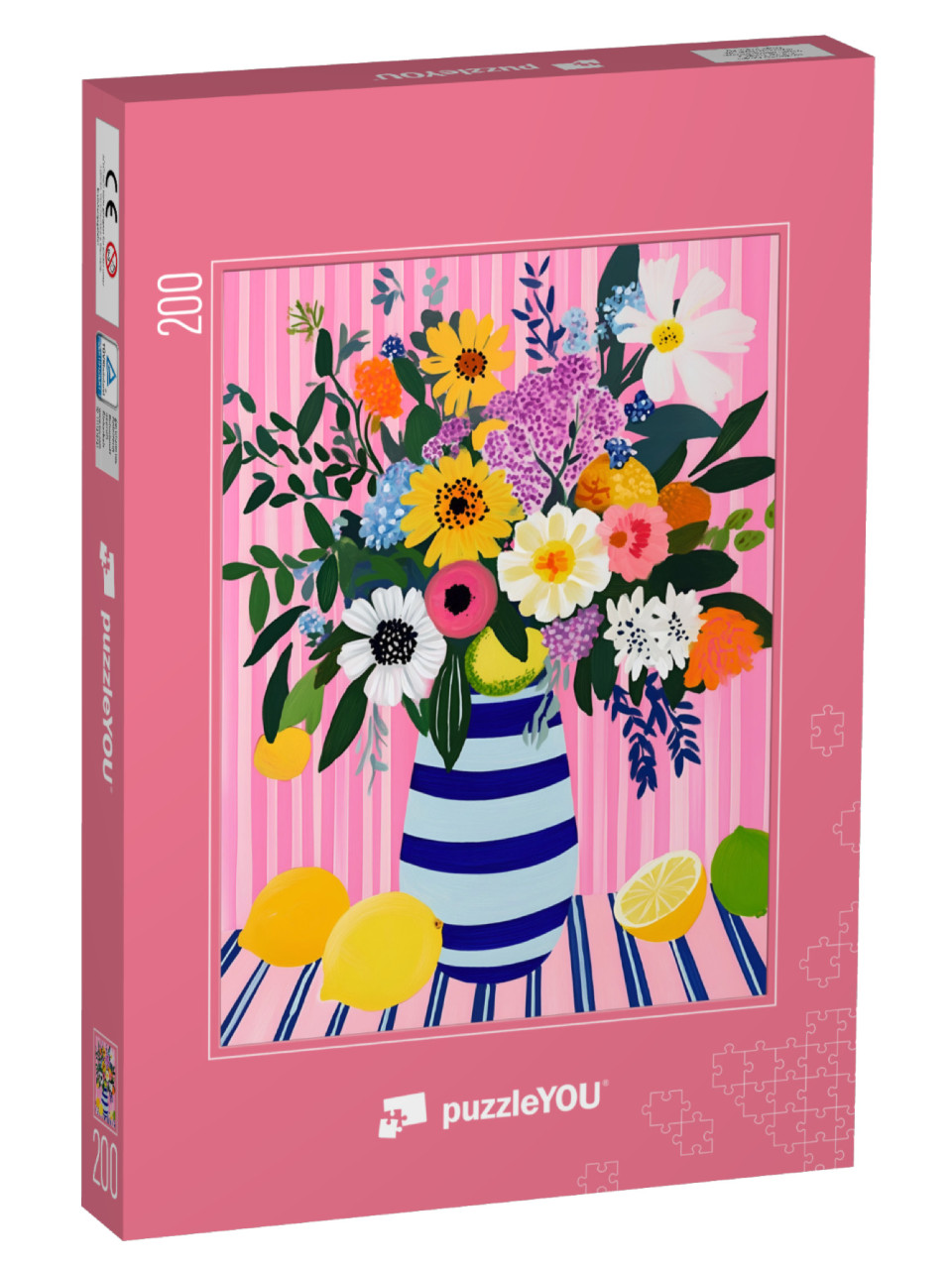 Puzzle 200 pezzi „Dolci saluti in una pioggia di fiori“