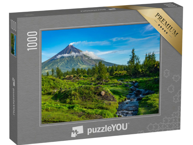 Puzzle 1000 pezzi „Vulcano Mayon, il cono perfetto, Filippine“