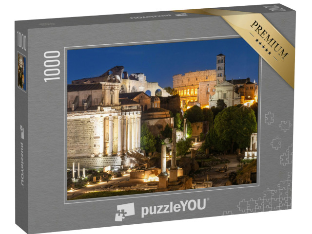Puzzle 1000 pezzi „Roma di notte Fori Imperiali“