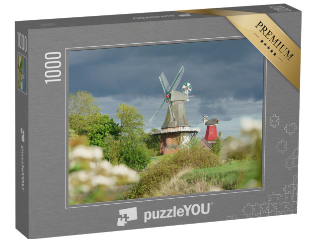 Puzzle 1000 pezzi „Mulino a vento a Greetsiel, Germania settentrionale“