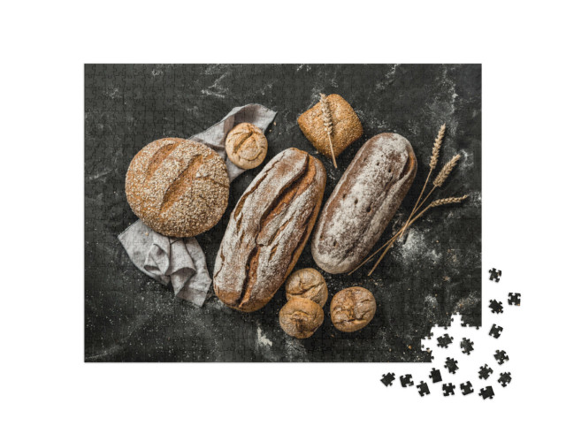 Puzzle 1000 pezzi „Pane e panini rustici e croccanti“