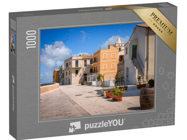 Puzzle 1000 pezzi „Case colorate nel centro storico, Termoli, Italia“