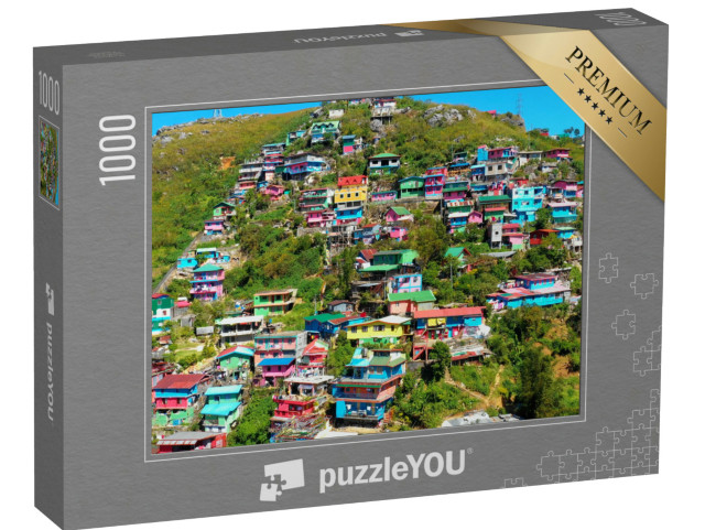 Puzzle 1000 pezzi „Le case colorate di La Trinidad, Filippine“