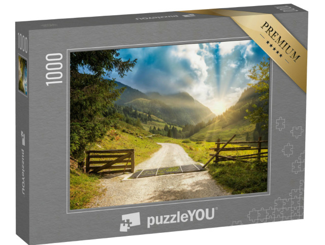 Puzzle 1000 pezzi „Sentiero escursionistico nella Zillertal, Austria“