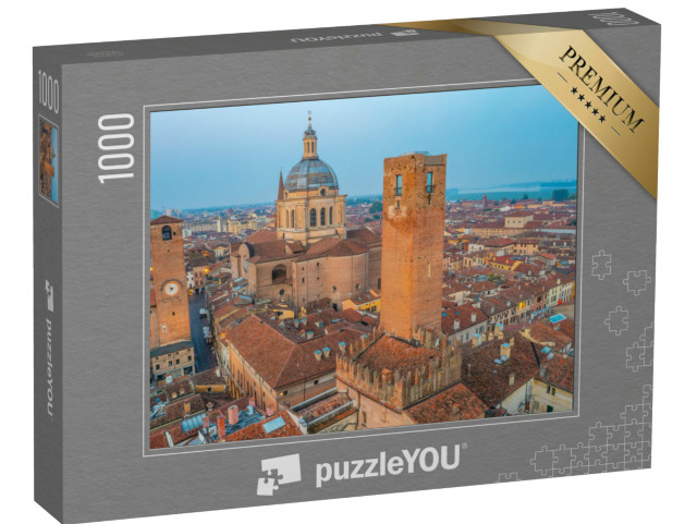 Puzzle 1000 pezzi „Veduta aerea della Basilica di Sant'Andrea a Mantova, Italia.“