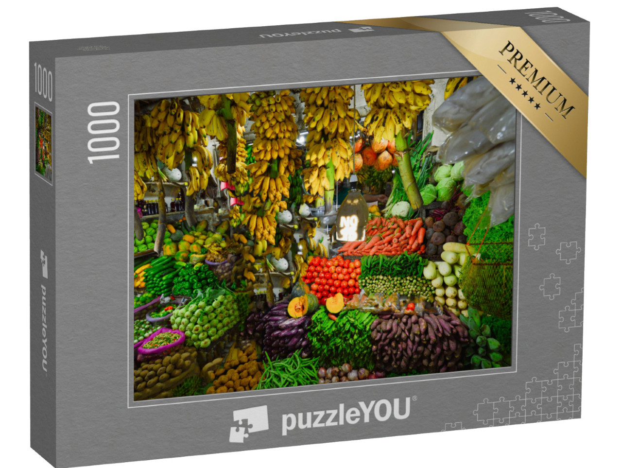 Puzzle 1000 pezzi „Frutta e verdura fresca a Nurwara Eliya, Sri Lanka“