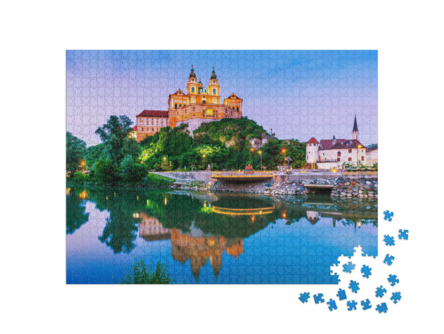 Puzzle 1000 pezzi „Abbazia benedettina di Melk nella Wachau, Austria“