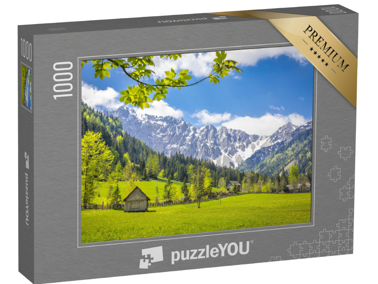 Puzzle 1000 pezzi „Paesaggio montano delle Caravanche, Carinzia“