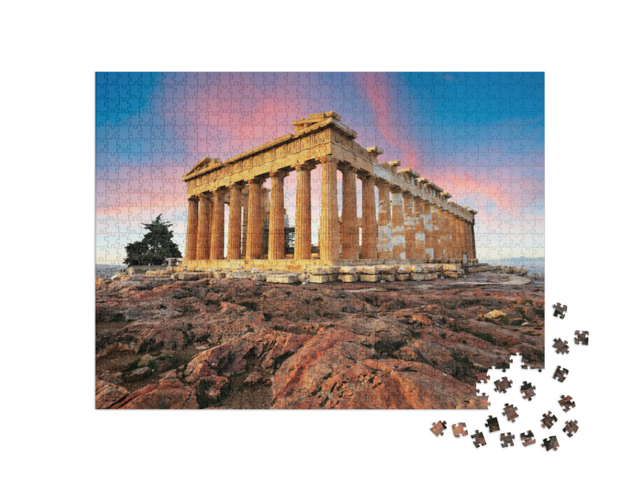 Puzzle 1000 pezzi „Partenone sull'Acropoli, Atene, Grecia“