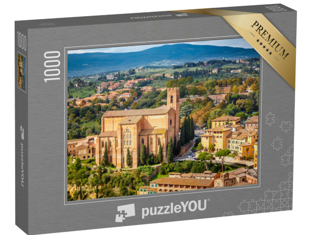 Puzzle 1000 pezzi „Veduta aerea di Siena, Italia“