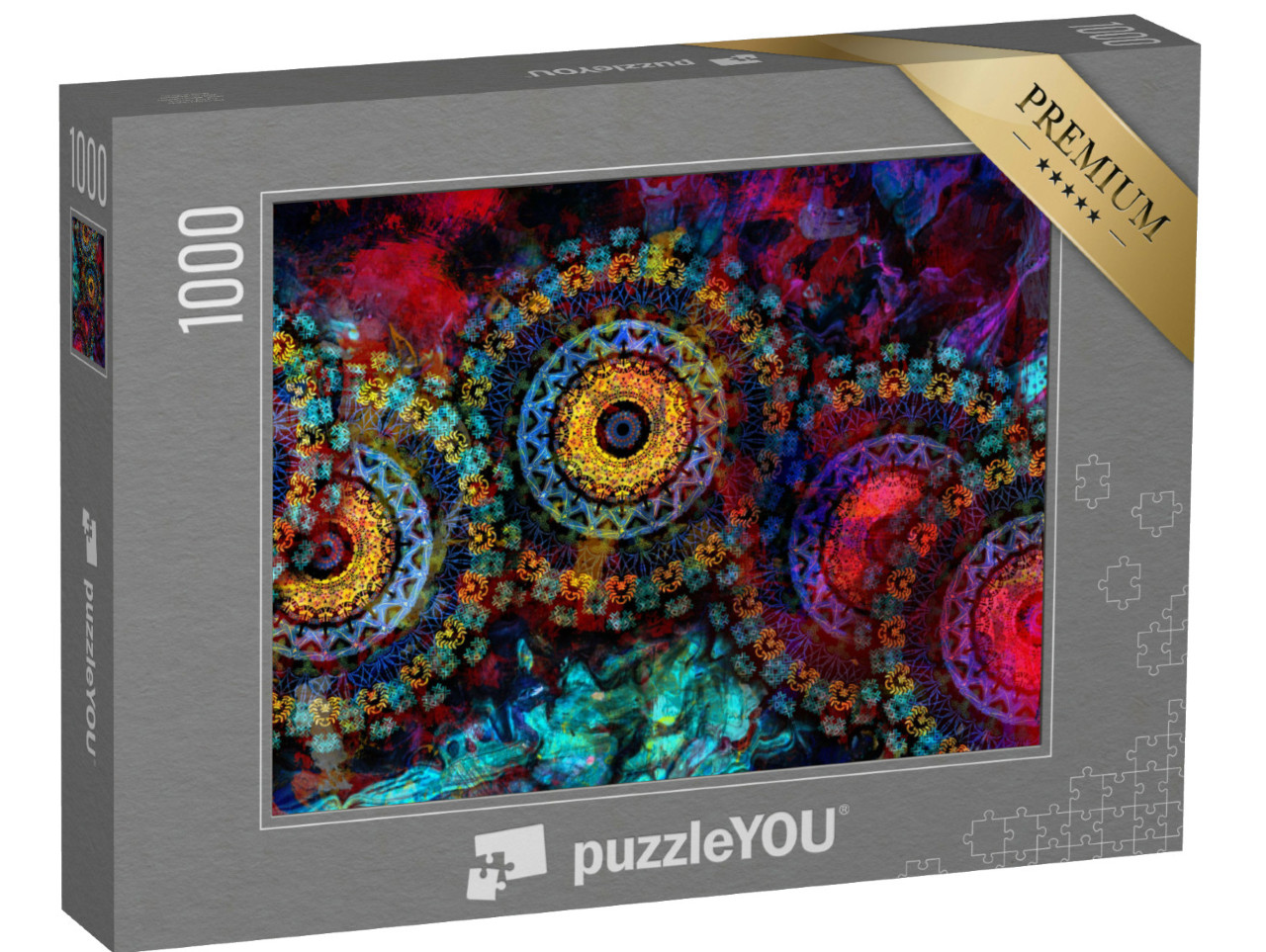 Puzzle 1000 pezzi „Mandala nell'antico disegno indiano e vedico“