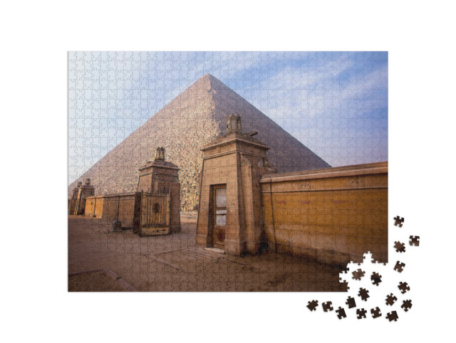 Puzzle 1000 pezzi „Le piramidi di Giza in Egitto“