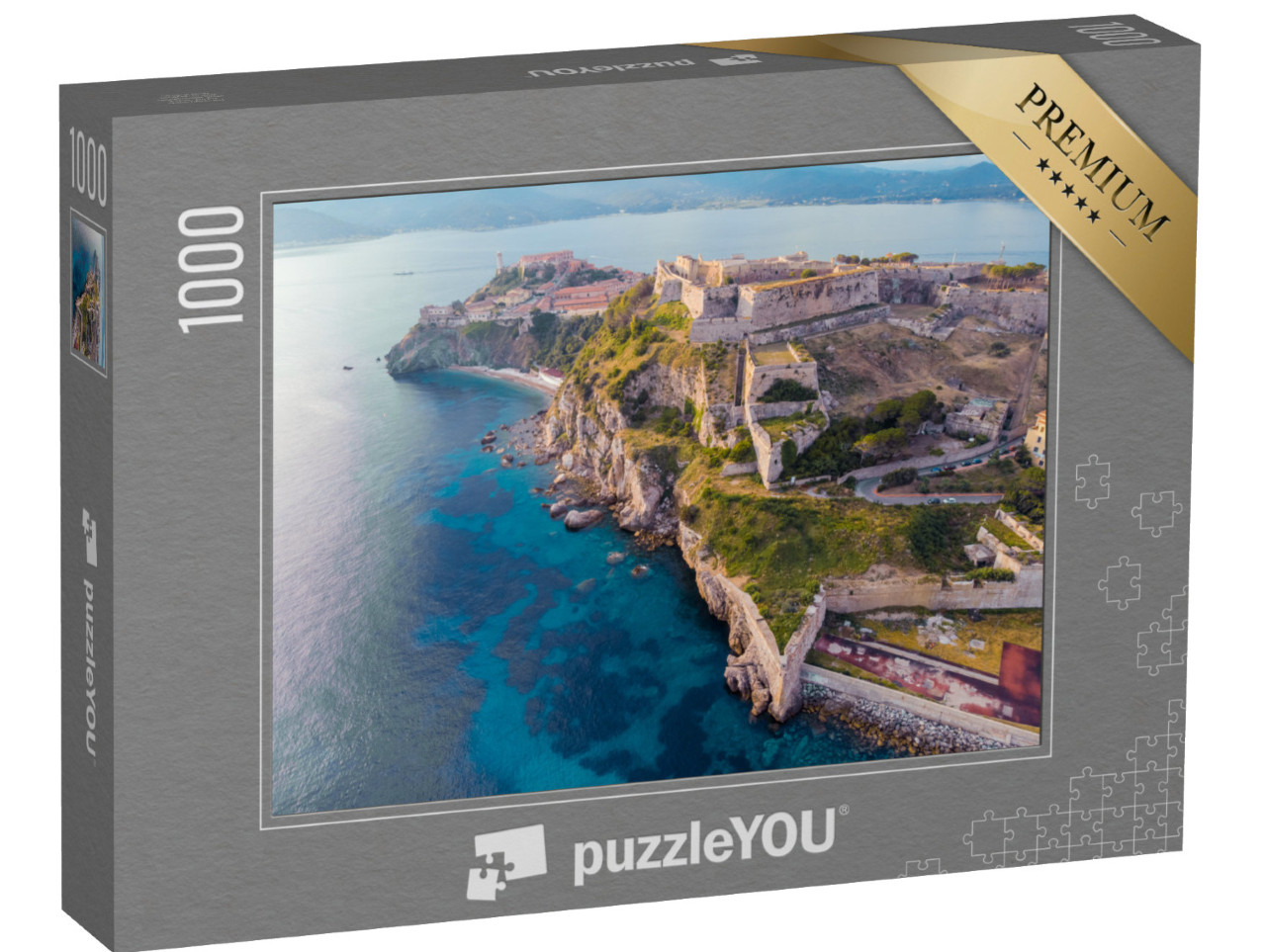 Puzzle 1000 pezzi „fortezze medicee isola d'elba toscana“