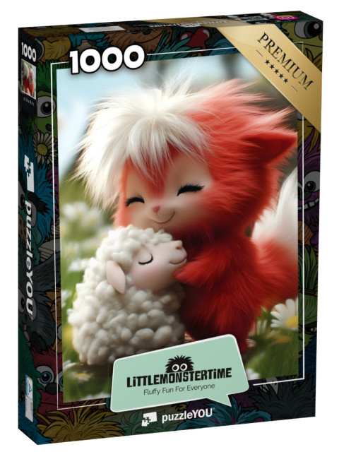 Puzzle 1000 pezzi „LITTLEMONSTERTIME: Wooly & Muffin’s Fluffy Hug“