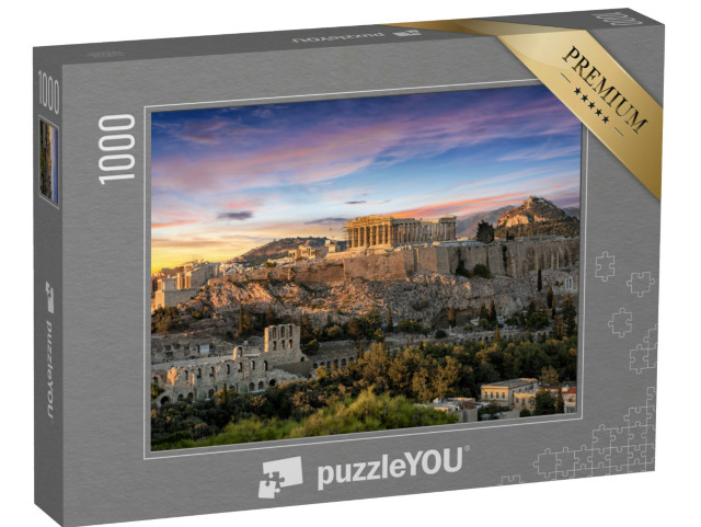 Puzzle 1000 pezzi „Il tempio del Partenone sull'Acropoli di Atene, Grecia“