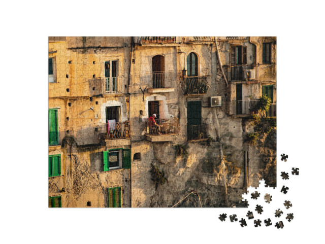 Puzzle 1000 pezzi „vecchio edificio Tropea italia pace“