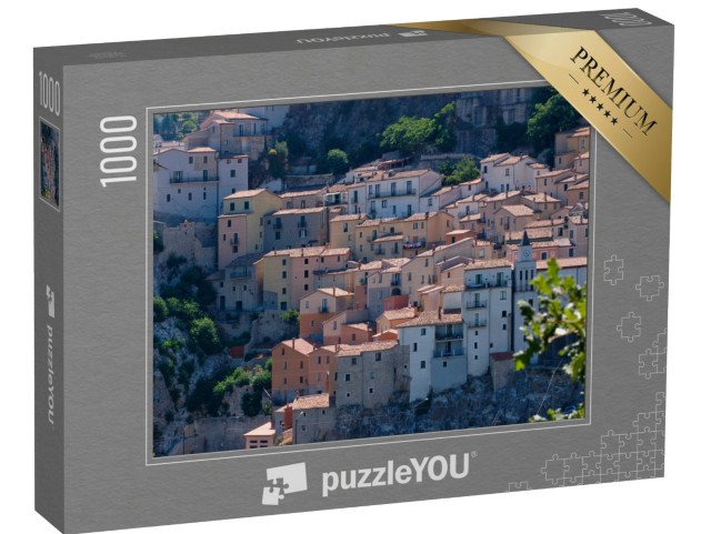 Puzzle 1000 pezzi „Muro Lucano, comune di Potenza, Basilicata, Italia, veduta del paese“