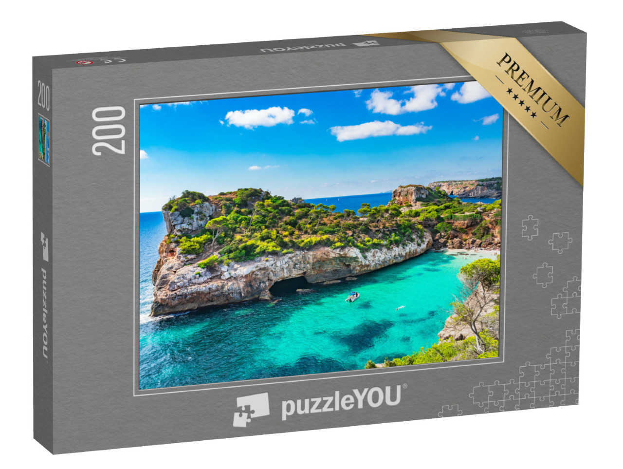 Puzzle 200 pezzi „Spiaggia di Maiorca, Spagna, Mar Mediterraneo“