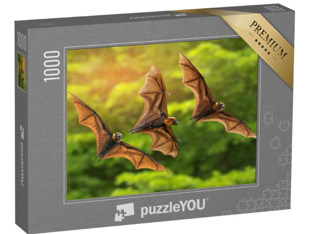 Puzzle 1000 pezzi „Tre pipistrelli volanti“