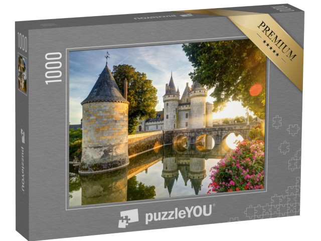 Puzzle 1000 pezzi „Chateau de Sully-sur-Loire al tramonto“