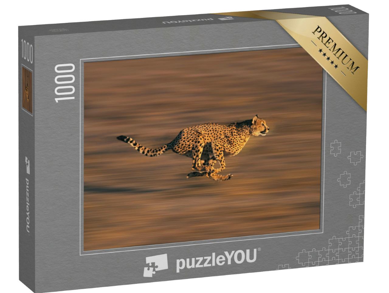 Puzzle 1000 pezzi „Ghepardo in piena corsa“