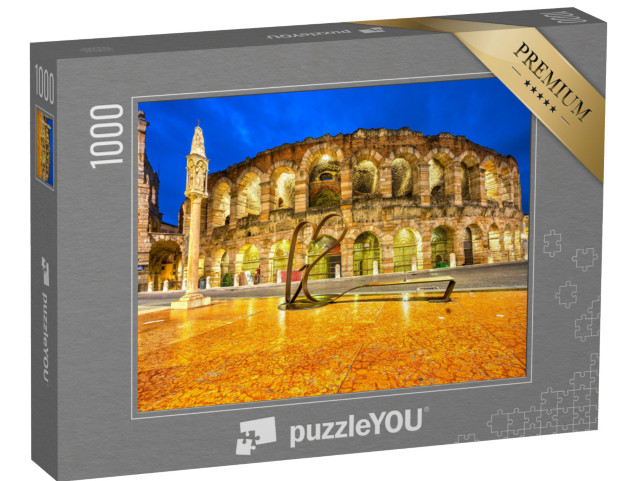 Puzzle 1000 pezzi „Scatto notturno della famosa Arena, Verona, Italia“